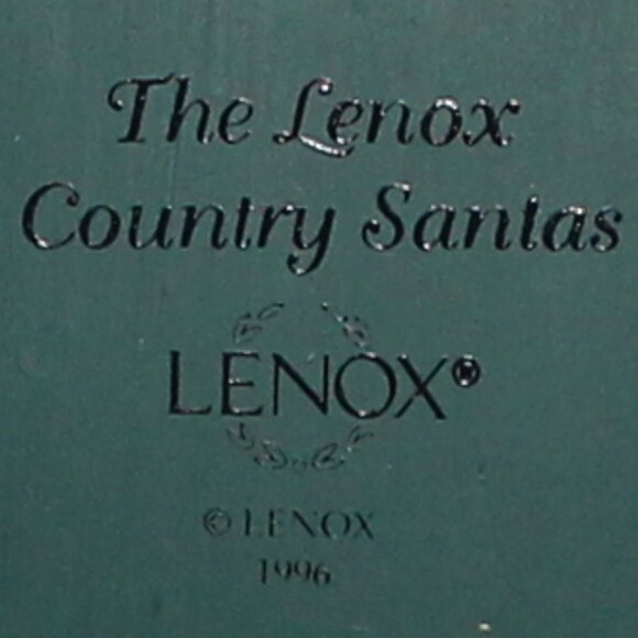 1996 The Lenox Country Santas Signed Linda M Horn Figure - Picture 5 of 12